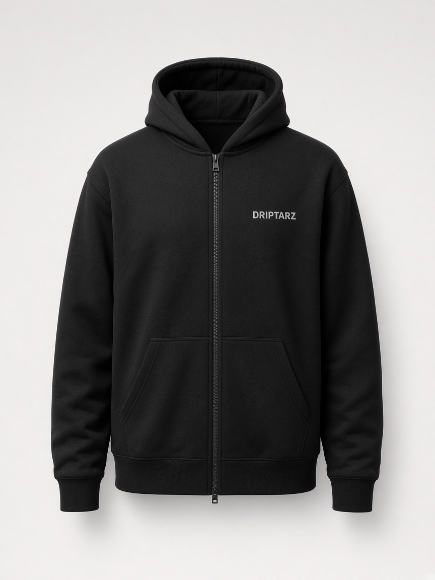 DripTarz Zip Hoodie - Siyah